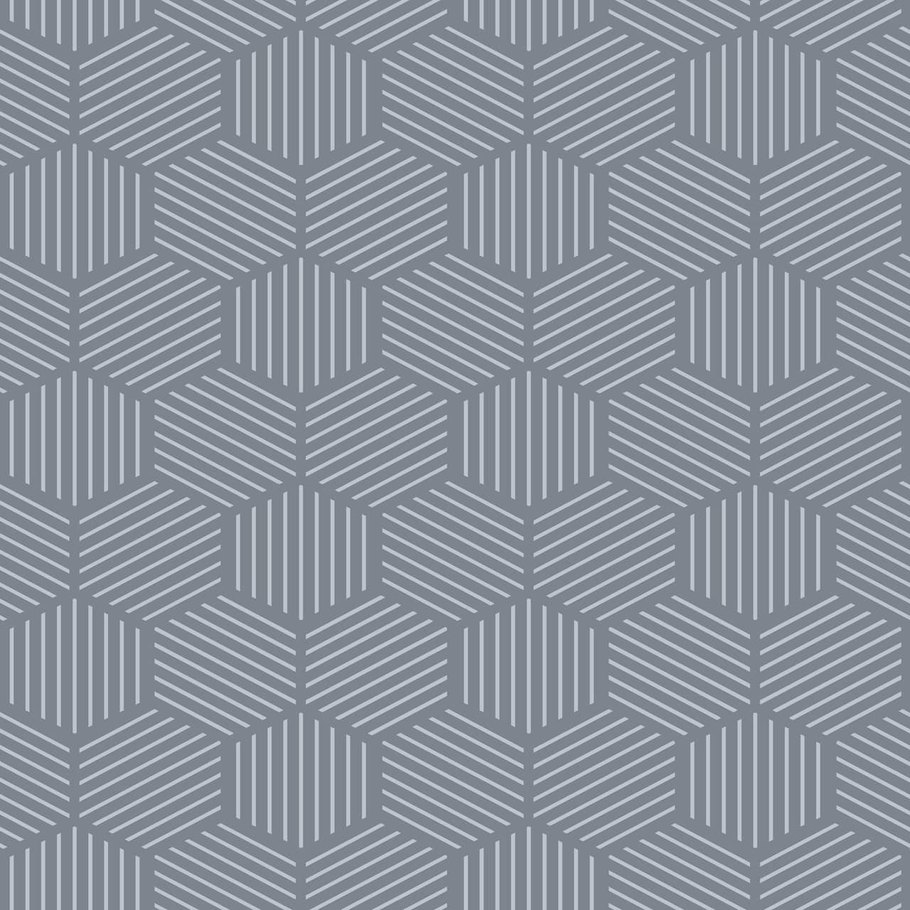 Designs Direct Striped Hexagonal Mosaic Peel & Stick Wallpaper